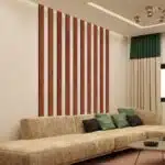 Dekoratif Ahşap Mdf Şerit Duvar Panelleri Ceviz