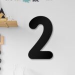 2 Rakamı - Tarih Yazmak İçin Tamamlanabilir Ahşap Rakam Duvar Dekoru