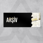 Dekoratif Aynalı Kapı İsimliği Pleksi Arşiv Tabelası, Gümüş