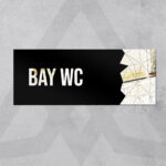 Dekoratif Aynalı Kapı İsimliği Pleksi Bay WC Tabelası, Gümüş
