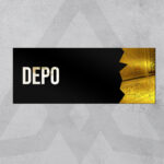 Dekoratif Aynalı Kapı İsimliği Pleksi Depo Tabelası, Gold