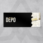 Dekoratif Aynalı Kapı İsimliği Pleksi Depo Tabelası, Gümüş