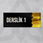 Dekoratif Aynalı Kapı İsimliği Pleksi Derslik 1 Tabelası, Gold