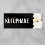 Dekoratif Aynalı Kapı İsimliği Pleksi Kütüphane Tabelası, Gümüş