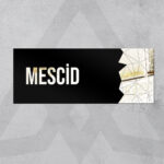 Dekoratif Aynalı Kapı İsimliği Mescid Tabelası, Gümüş