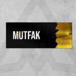 Dekoratif Aynalı Kapı İsimliği Mutfak Tabelası, Gold