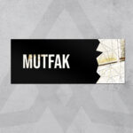 Dekoratif Aynalı Kapı İsimliği Mutfak Tabelası, Gümüş