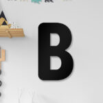 B Harfi - İsim Yazmak İçin Tamamlanabilir Ahşap Harf Duvar Dekoru