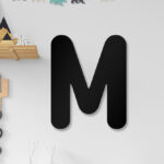 M Harfi - İsim Yazmak İçin Tamamlanabilir Ahşap Harf Duvar Dekoru