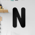 N Harfi - İsim Yazmak İçin Tamamlanabilir Ahşap Harf Duvar Dekoru
