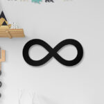 ∞ ( Sonsuzluk ) Sembolü - Tamamlanabilir Ahşap Harf Duvar Dekoru