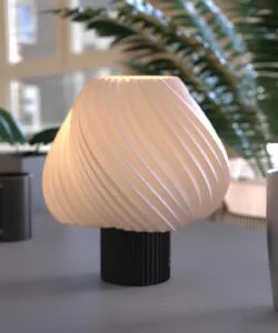 Paris Clarté Fransız Model Modern Dekoratif Abajur Siyah