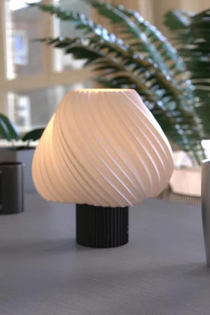 Paris Clarté Fransız Model Modern Dekoratif Abajur Siyah