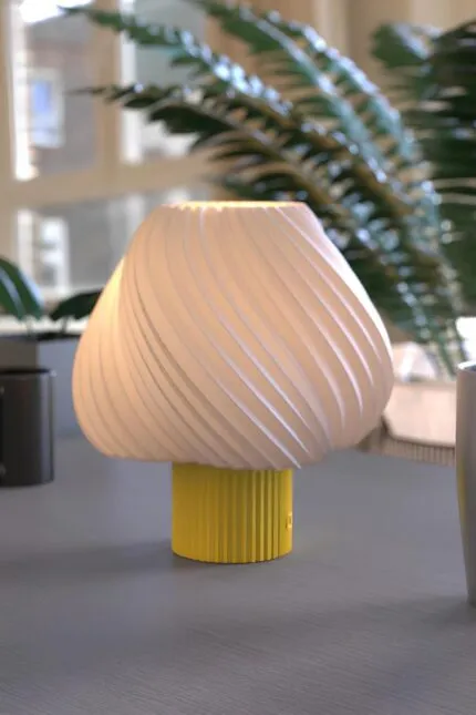 Paris Clarté Fransız Model Modern Dekoratif Abajur Sarı