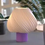 Paris Clarté Fransız Model Modern Dekoratif Abajur Mor