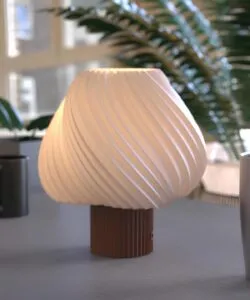 Paris Clarté Fransız Model Modern Dekoratif Abajur Kahverengi