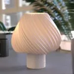 Paris Clarté Fransız Model Modern Dekoratif Abajur Beyaz