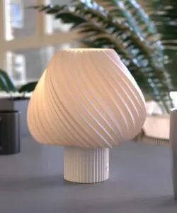 Paris Clarté Fransız Model Modern Dekoratif Abajur Beyaz