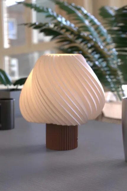 Paris Clarté Fransız Model Modern Dekoratif Abajur Kahverengi