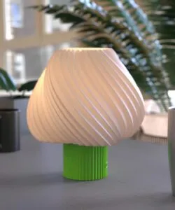 Paris Clarté Fransız Model Modern Dekoratif Abajur Yeşil