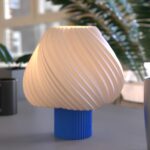 Paris Clarté Fransız Model Modern Dekoratif Abajur Mavi