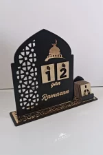 Ahşap MDF Dekoratif Ramazan Takvimi, Ahşap Manuel İmsakiye, Pleksi Detaylı - Görsel 8