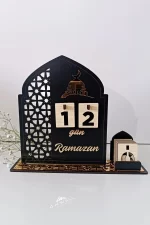 Ahşap MDF Dekoratif Ramazan Takvimi, Ahşap Manuel İmsakiye, Pleksi Detaylı - Görsel 7