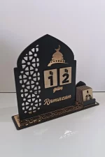 Ahşap MDF Dekoratif Ramazan Takvimi, Ahşap Manuel İmsakiye, Pleksi Detaylı - Görsel 5