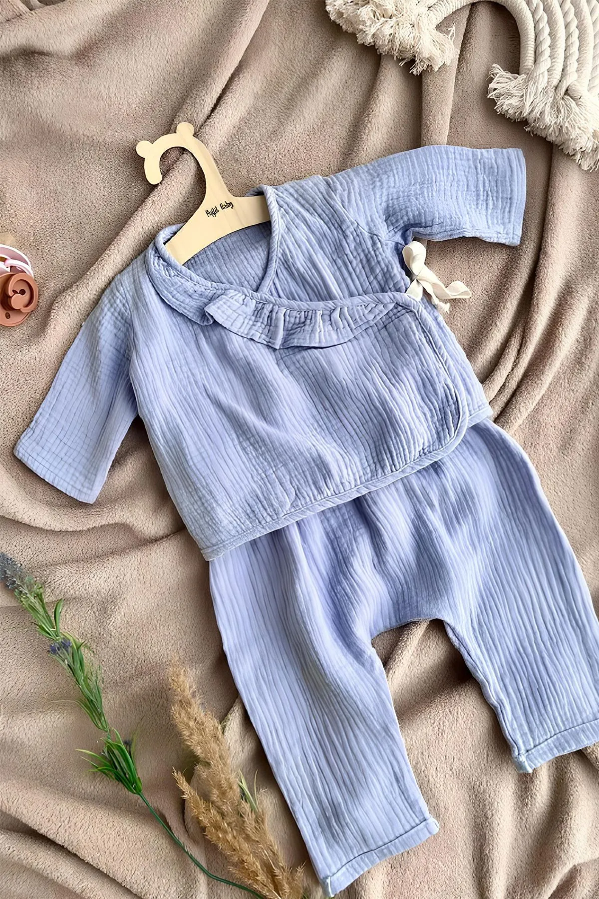 İsme Özel Ahşap Mdf Çocuk Ve Bebek Askısı 7 Adet Askılık Bebek Askılığı - Görsel 2