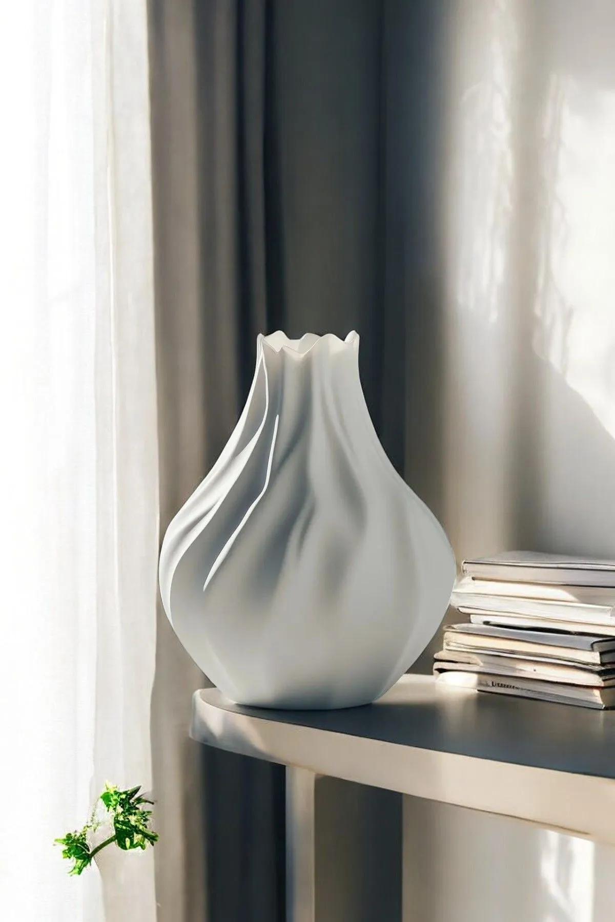 Khione Premium Dekoratif Modern Vazo - Görsel 2