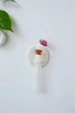 Dekoratif Bohem 3 Adet Duvar Çiçekliği Cam Tüplü - Görsel 2