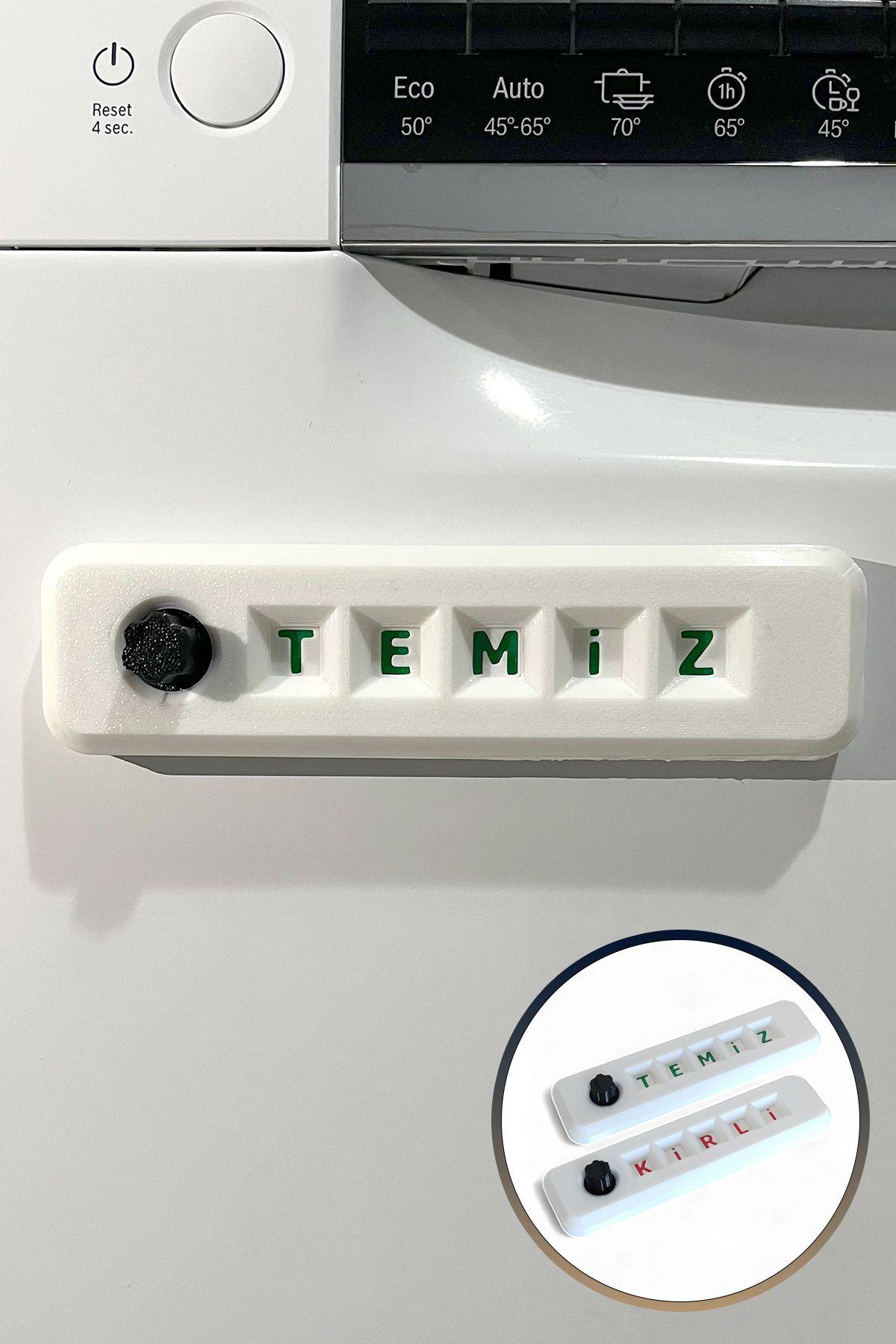 Bulaşık Makinesi Kirli / Temiz Göstergeli Bilgi Magneti