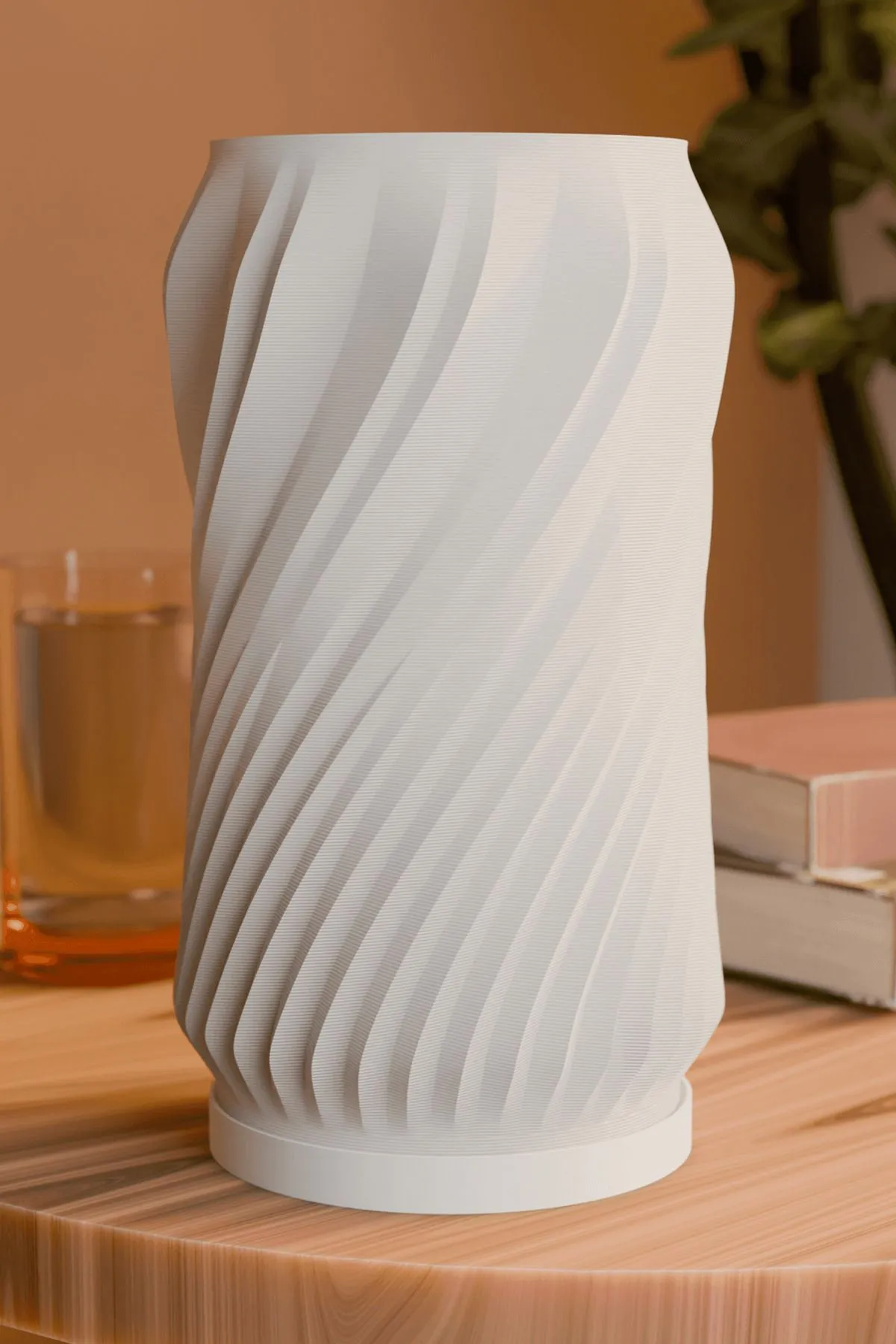 Spiraly Modern Abajur - Görsel 3
