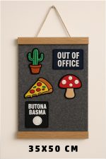 Patch Duvarı Arma Duvar Askısı Patch Organizeri 35x50 CM
