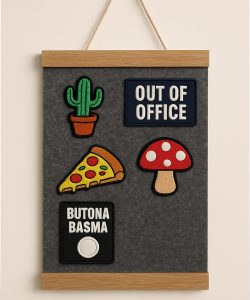 Patch Duvarı Arma Duvar Askısı Patch Organizeri 30x40 CM