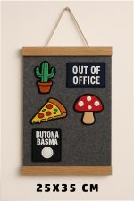 Patch Duvarı Arma Duvar Askısı Patch Organizeri 25x35 CM