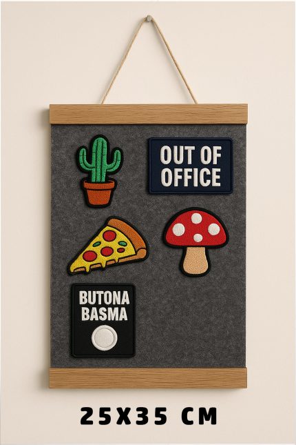 Patch Duvarı Arma Duvar Askısı Patch Organizeri 25x35 CM