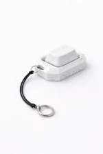 Keycap Mekanik Tekli Tuş Takımı Klavye Anahtarlık Beyaz Granit Desenli (Blue Switch Mekanizma)