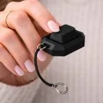 Keycap Mekanik Tekli Tuş Takımı Klavye Anahtarlık Siyah (Blue Switch Mekanizma)