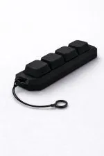Keycap Mekanik 4'lü Tuş Takımı Klavye Anahtarlık Siyah (Blue Switch Mekanizma)