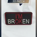 I'M OK Temalı Yeni Nesil 3d Baskı Arkası Cırtlı Patch/peç/arma