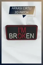 I'M OK Temalı Yeni Nesil 3d Baskı Arkası Cırtlı Patch/peç/arma