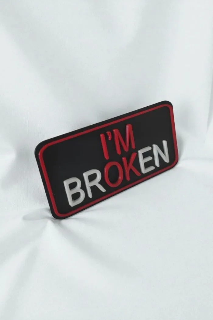 I'M OK Temalı Yeni Nesil 3d Baskı Arkası Cırtlı Patch/peç/arma