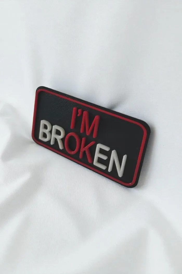I'M OK Temalı Yeni Nesil 3d Baskı Arkası Cırtlı Patch/peç/arma