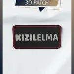KIZILELMA Temalı Yeni Nesil 3d Baskı Arkası Cırtlı Patch/peç/arma