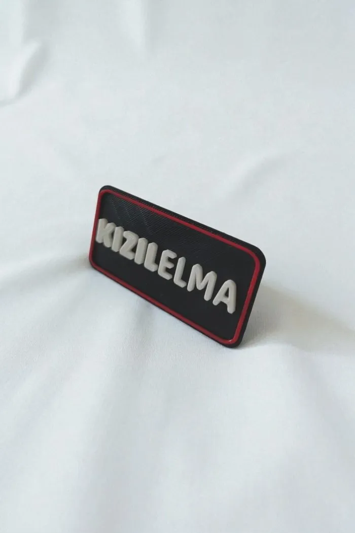KIZILELMA Temalı Yeni Nesil 3d Baskı Arkası Cırtlı Patch/peç/arma