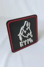 Türk ve Kurt Temalı Yeni Nesil 3d Baskı Arkası Cırtlı Patch/peç/arma