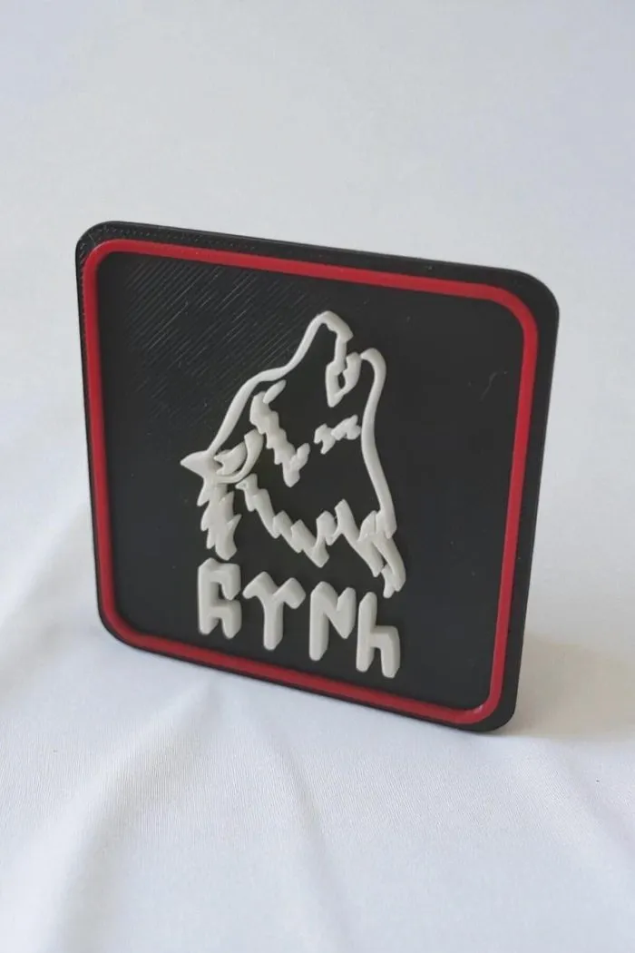 Türk ve Kurt Temalı Yeni Nesil 3d Baskı Arkası Cırtlı Patch/peç/arma