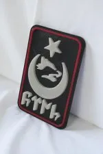 Bozkurt, Ay Yıldız Temalı Yeni Nesil 3d Baskı Arkası Cırtlı Patch/peç/arma