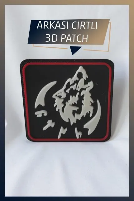 Bozkurt ve Türk Temalı Yeni Nesil 3d Baskı Arkası Cırtlı Patch/peç/arma